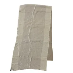 美品 ARMANI COLLEZIONI アルマーニコレツィオーニ ベルベット シアー シルクレーヨン ストール ベージュ メンズ レディース 古着 中古 USEDのサムネイル