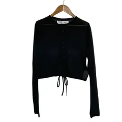 未使用 23AW Plage × JANE SMITH プラージュ ジェーンスミス別注 シアーカーディガン サイズF ブラック レディース 古着 中古 USEDのサムネイル