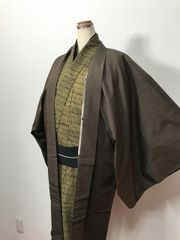 K未使用品 男物羽織 すこやかガード しつけ付 緑□N80621-04 - メルカリ