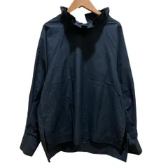 美品 MACHATT マチャット ハイネック ブラウス ロングスリーブ シャツ ネイビー レディース 古着 中古 USEDのサムネイル