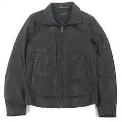 極美品□DOLCE&GABBANA ドルチェ＆ガッバーナ ラムスキン 黒タグ レザージャケット シングルライダース ブラック 44 イタリア製 正規品のサムネイル