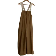 良品 AMERI アメリ BIG PANTS ROMPERS ビッグパンツロンパース サスペンダーパンツ Mサイズ キャメル ブラウン レディース 古着 中古 USEDのサムネイル