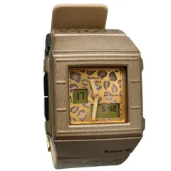 美品 CASIO カシオ Baby-G ベイビージー CASKET カスケット レオパード柄 BGA-200LP アナデジ腕時計 ウォッチ ベージュ レディース 古着 中古 USEDのサムネイル