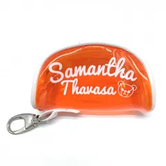 【美品】サマンサタバサ ボールケース オレンジ×白 クリア ロゴ  ゴルフ Samantha Thavasaのサムネイル