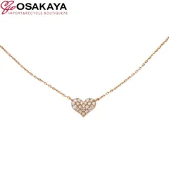 【極美品】Samantha Tiara サマンサティアラ K18 PG パーフェクトハートインフィニティネックレス (小) 18金 ピンクゴールド パヴェ ダイヤモンド ジュエリー ペンダントのサムネイル