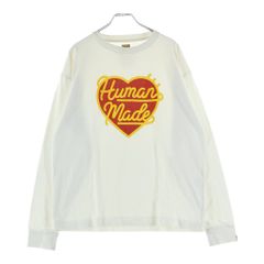 HUMAN MADE ハートロゴ 長袖カットソー ホワイト L - メルカリ