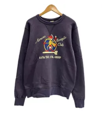 バズリクソンズ BUZZ RICKSON'S AIRMENS MOSQUITO CLUB セットインクルー スウェット シャツ トレーナー モスキートクラブ スウェット ネイビー Lサイズ 101MT-6434のサムネイル