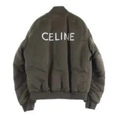 CELINE (セリーヌ) バックロゴ ナイロンツイル ボンバージャケット ブラウン 2W4268896Eのサムネイル