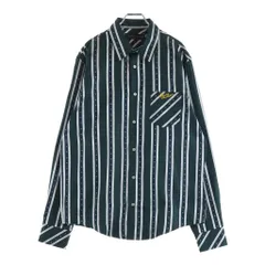 LOUIS VUITTON (ルイヴィトン) 25SS ストライプ シルク 長袖シャツ グリーン RM251MM RBR HSS15Wのサムネイル