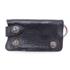 CHROME HEARTS (クロムハーツ) KEY CASE キーケース クロスボールボタン デストロイレザーキーケース ブラックのサムネイル