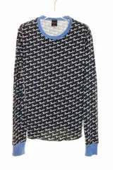 ナンバーナイン NUMBER (N)INE 05AW THE HIGH STREET 期 ハイストリート期 ハイスト期 フェンダーロゴ 総柄 ロンT 長袖 Tシャツ サイズ 1 宮下期 本人期 2005 日本製 【中古】260612のサムネイル
