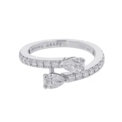 グラフ リング デュエット ラップアラウンド ダイヤモンド 計0.90ct K18WGホワイトゴールド サイズ約8号 RGR779 GRAFF 指輪のサムネイル