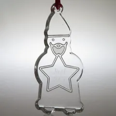 バカラ オーナメント ● クリスマス コレクション ノエル オブジェ サンタクロース 2007年 限定 Noel 箱 袋付きのサムネイル