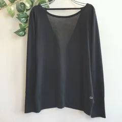 美品✨ ギャップフィット GAPFIT Vネック カットソー ブラック ストレッチ 伸縮性のサムネイル