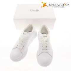 ■ FILLIN フィルイン ローカットスニーカー 靴 LUCENT WHITE レザー 衝撃吸収インソール メンズ 28cm 白 箱付きのサムネイル