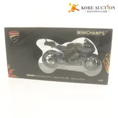 ■ ミニチャンプス ミニカー バイク DUCATI DESMOSEDICI GP11-Valencia Test 2010-Valentino Rossi 1/12 箱付きのサムネイル