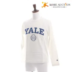 ■ Champion MADE IN USA 長袖 Tシャツ トップス T1011シリーズ YALEロゴ ラグラン カレッジ メンズ S 白 ホワイト タグ付き 未使用のサムネイル
