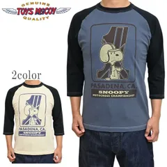 トイズマッコイ TOYS McCOY TMC2631 ピーナッツ クロップド  ラグラン 6分袖 Tシャツ スヌーピー SNOOPY MOTOCROSS CHAMPIONSHIP メンズ tmc2631のサムネイル