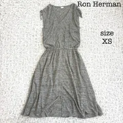 Ron Herman ロンハーマン リネン100% ノースリーブワンピース Vネック サマードレス グレー XSのサムネイル