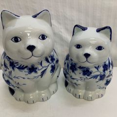 縁起物 】 招き猫／ペア置物／開運招福／千客萬来／高さ26㎝ - メルカリ