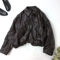 ZARA ザラ フェイクレザー ボンバージャケット ジップアップ ラグランスリーブ ショート丈 /26F