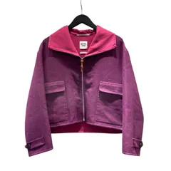 エルメス HERMES ジップアップハイネックジャケット 3E0207DC パープル カシミヤ レディース その他アウターのサムネイル