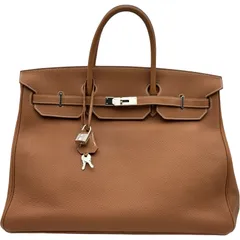 エルメス HERMES バーキン40 D刻印 ゴールド シルバー金具 トゴ メンズ ハンドバッグのサムネイル