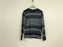 本物ジョゼフオムJOSEPHHOMMEコットンボーダー柄長袖ロンTシャツメンズサーフアメカジミリタリーワークスケーターストリートビジネススーツゴルフ紺ネイビー44S日本製のサムネイル