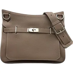 エルメス HERMES ジプシエール34 □M刻 エトゥープ シルバー金具 トリヨン メンズ ショルダーバッグのサムネイル