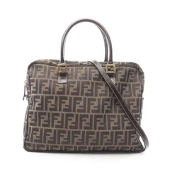 フェンディ FENDI ブリーフケース ズッカ 2WAY 55901 ブラウン/ダークブラウン キャンバス レザー ズッカ 2wayブリーフケース メンズ Used Bのサムネイル