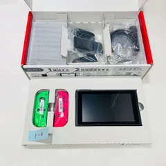 マイニンテンドーストア限定 2021年製 Nintendo Switch 本体 カスタムカラー ネオングリーン ネオンピンク 動作確認済み 美品 初期化済みのサムネイル