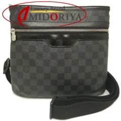 LOUIS VUITTON ルイヴィトン ダミエ グラフィット トマス N58028 ショルダーバッグ ノワール メンズ /253229【中古】のサムネイル