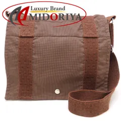 HERMES エルメス バサスPM ショルダーバッグ エールライン キャンバス ブラウン メンズ/353166【中古】のサムネイル