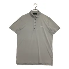 中古 メンズ シェルボ CHERVO 半袖ポロシャツ 48(L) グレー ドット柄 軽量 ストレッチのサムネイル
