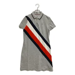 中古 レディース トミーヒルフィガー TOMMY HILFIGER ワンピース S グレー ポロワンピース
