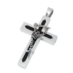 JUSTIN DAVIS ジャスティンデイビス ペンダント SPJ480 CROSS IN CHAINS PENDANT クロスインチェインズ SV925 オニキス  28012828
