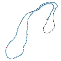 美品 NORTH WORKS ノースワークス ネックレス ビーズ ワックスコード ロング BEADED NECKLACE  28012843のサムネイル