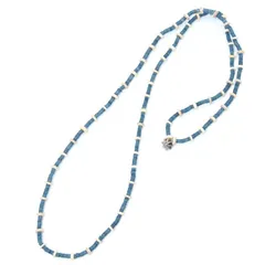 美品 NORTH WORKS ノースワークス ネックレス ビーズ インディゴ染めシェル ロング BEADED NECKLACE  28012846のサムネイル