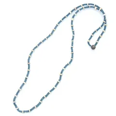 美品 NORTH WORKS ノースワークス ネックレス ビーズ インディゴ染めシェル ロング BEADED NECKLACE  28012847のサムネイル
