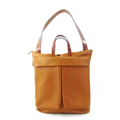 SLOW スロウ 2WAY ヘルメットバッグ 858S71R Cb 2Way Helmet Bag 牛革 トートバッグ ショルダーバッグ クロムステア OAK   47000156のサムネイル