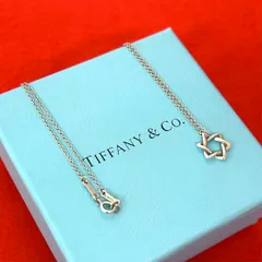 極 美品 TIFFANY&Co. ティファニー ヴィンテージ スター オブ ダビデ ネックレス シルバー925 ネックレス シルバー 73405のサムネイル