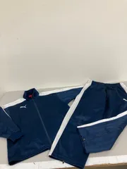 送料無料★PUMA プーマ★ジャージ　上下セット　セットアップ　ジャケット　パンツ★メンズ　ネイビー　SS M #80615sbs