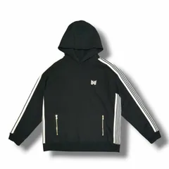Needles TRACK HOODIE トラックフーディー スウェットパーカー ニードルス PU1623 ブラック L （18560M）のサムネイル