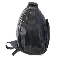SAN263-1 LEATHER SLING BAG / BLK - メルカリ