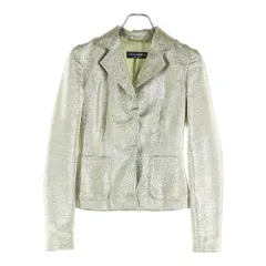 DOLCE & GABBANA (ドルチェアンドガッバーナ) ラメショート丈テーラードジャケット ゴールド J 388 UMB6のサムネイル