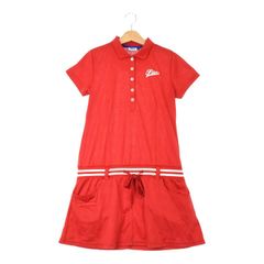 フィラゴルフ】ゴルフ レトロ チェック柄 異素材 切り替え ワンピースL