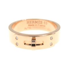 ☆HERMES ケリーリング Au750 PGダイヤ付 50号/10号☆エルメス - メルカリ
