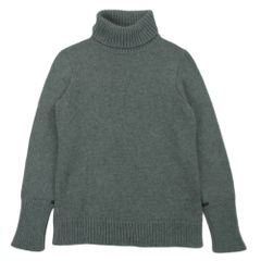 ザ・イノウエ・ブラザーズ ロイヤルアルパカ100% 長袖ニット 薄手 M 青