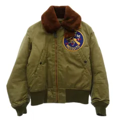 Buzz Rickson's バズリクソンズ BR10067 B-15 ミリタリー フライト ジャケット カーキ系 36【中古】のサムネイル