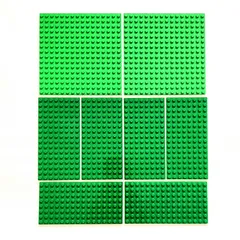 レゴ 正規品 中古 プレート 8枚 ブライトグリーン･緑 レゴブロック【管理番号：4044】のサムネイル